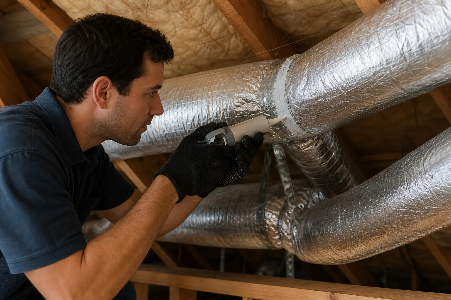 Air duct sealing
