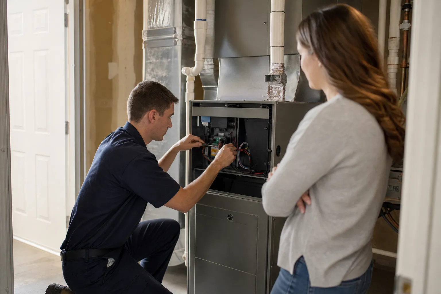 Electric furnace installation