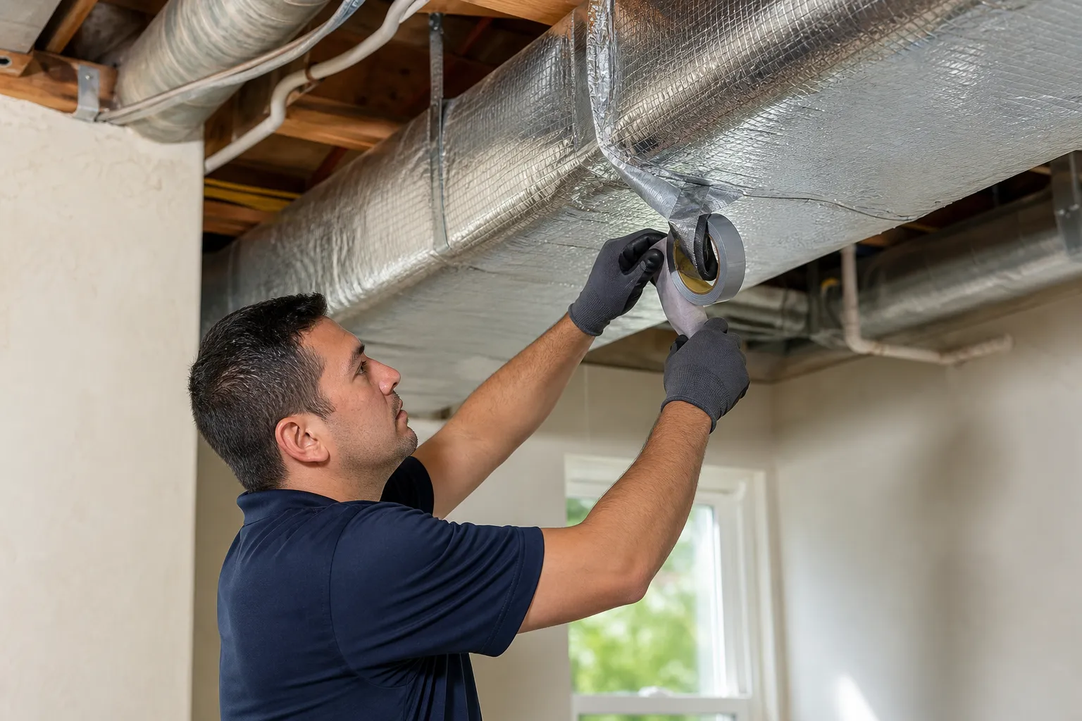 Leaking ductwork