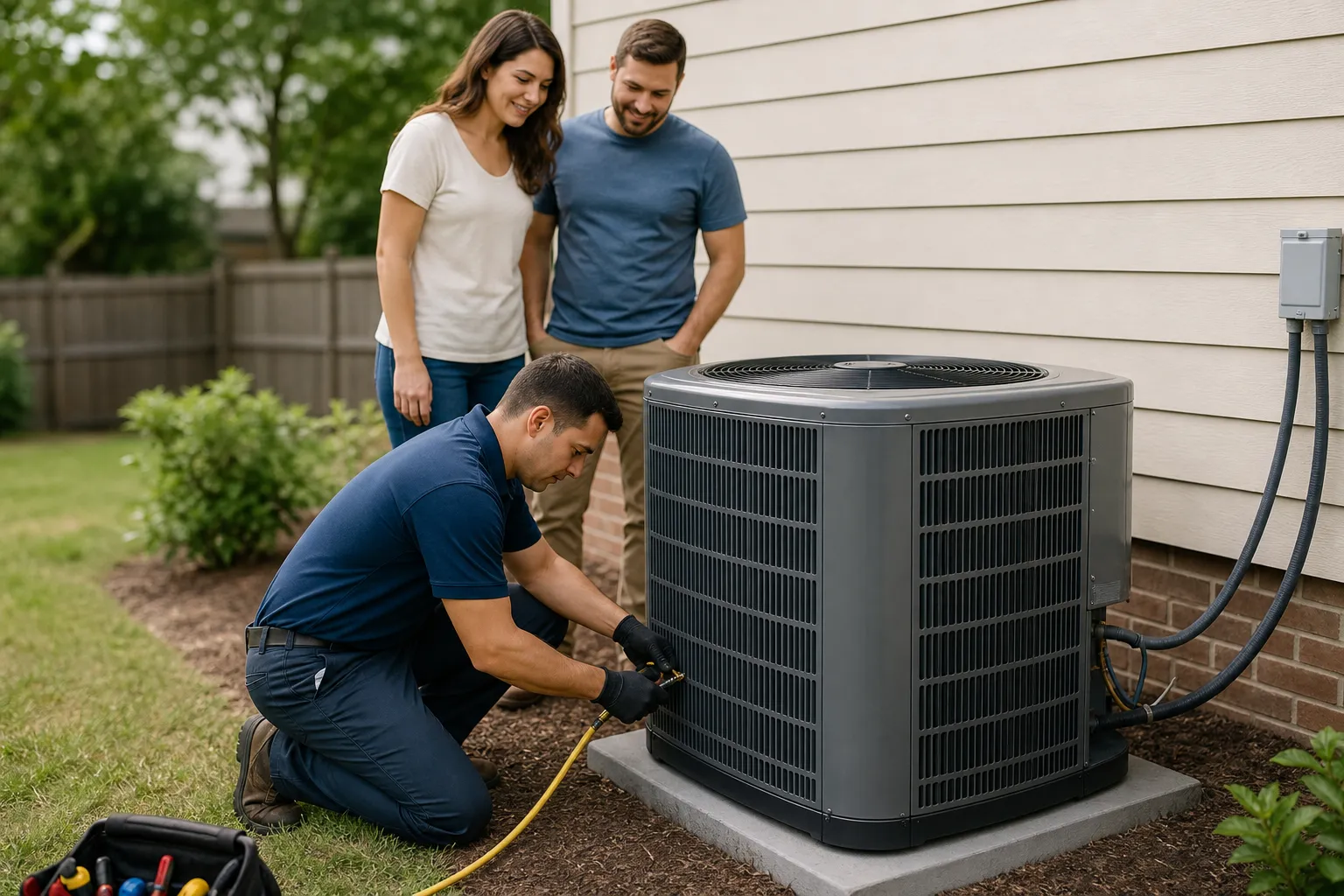 Central AC installation