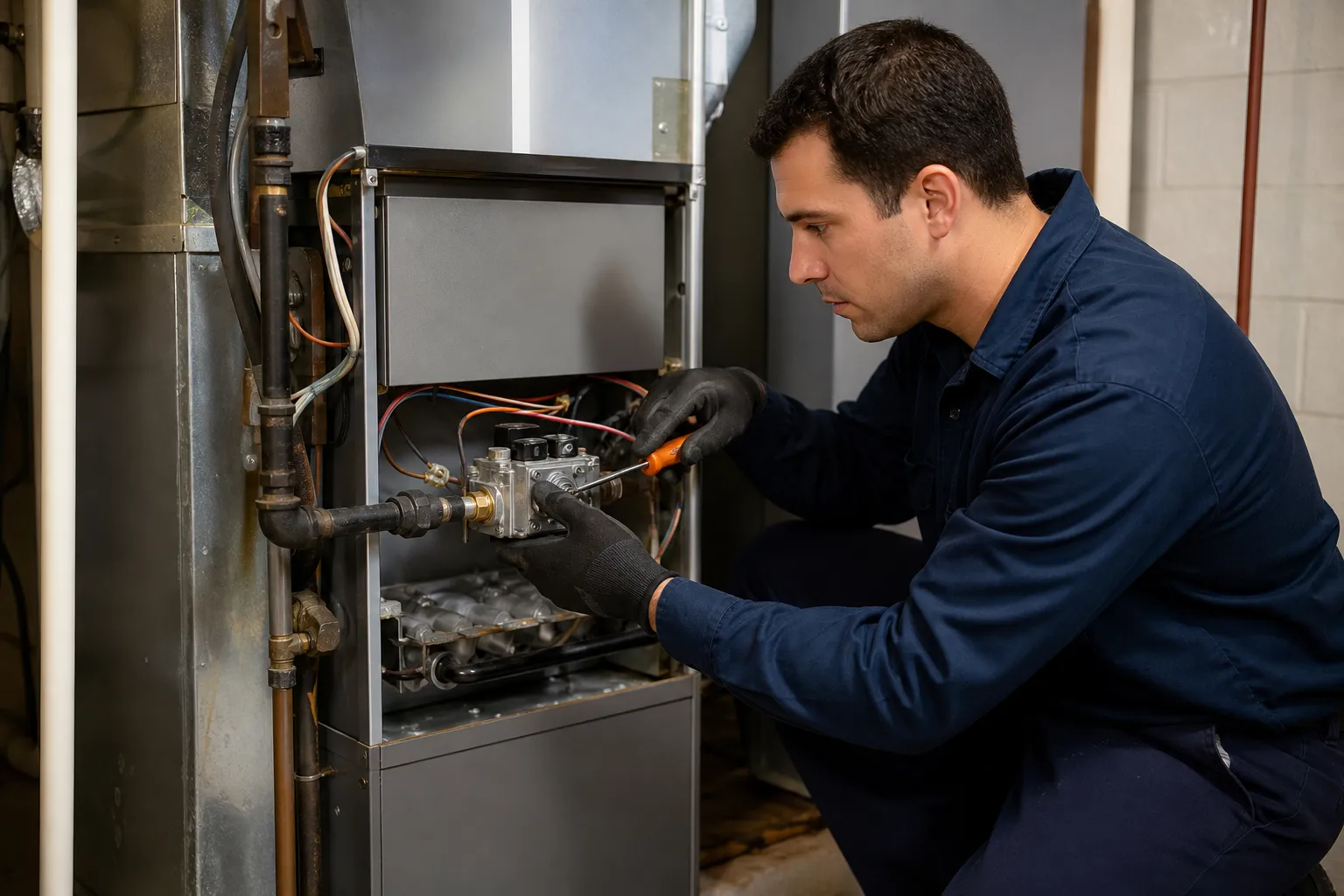 Gas valve repair