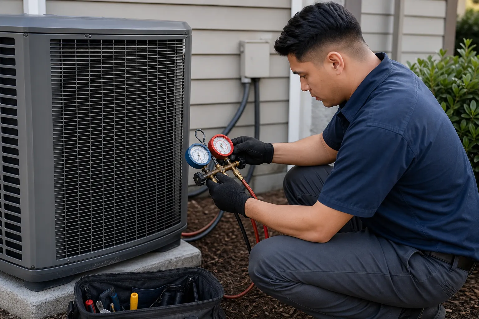 Find and fix AC refrigerant leaks