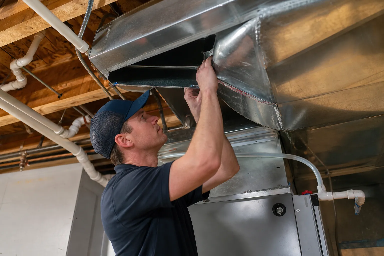 Replace failing ductwork