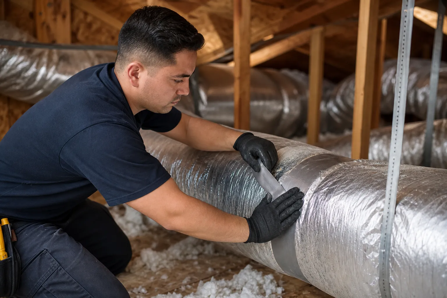 Seal duct leaks and restore airflow