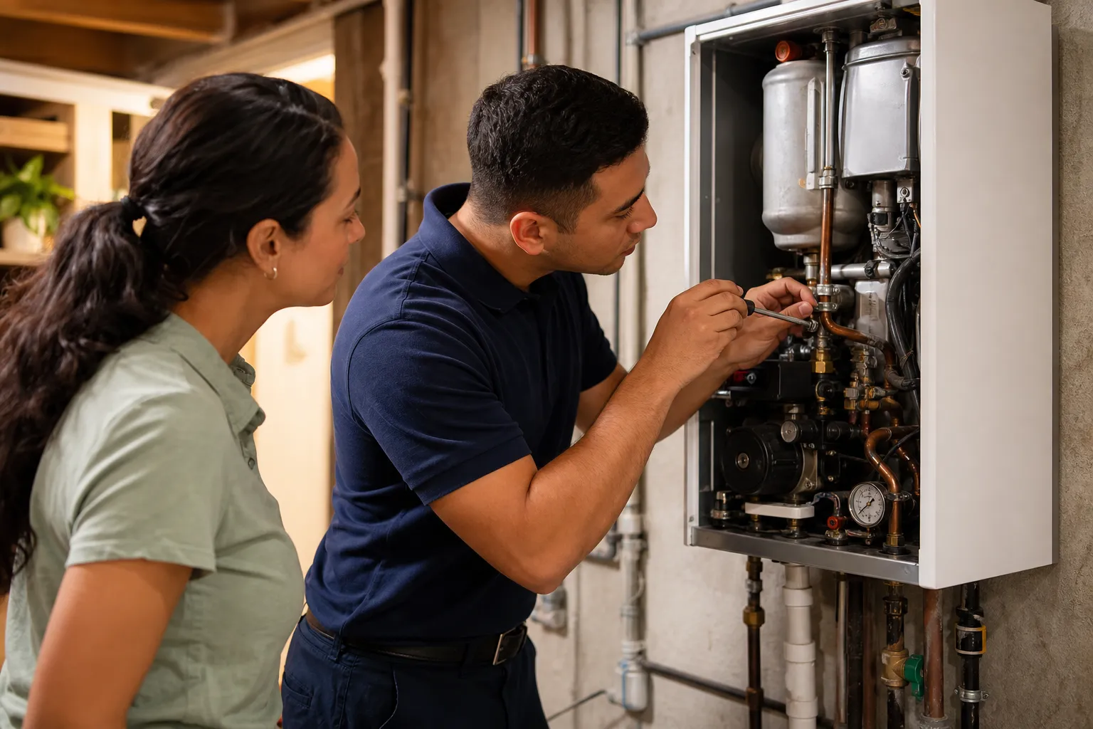 Boiler heat restored