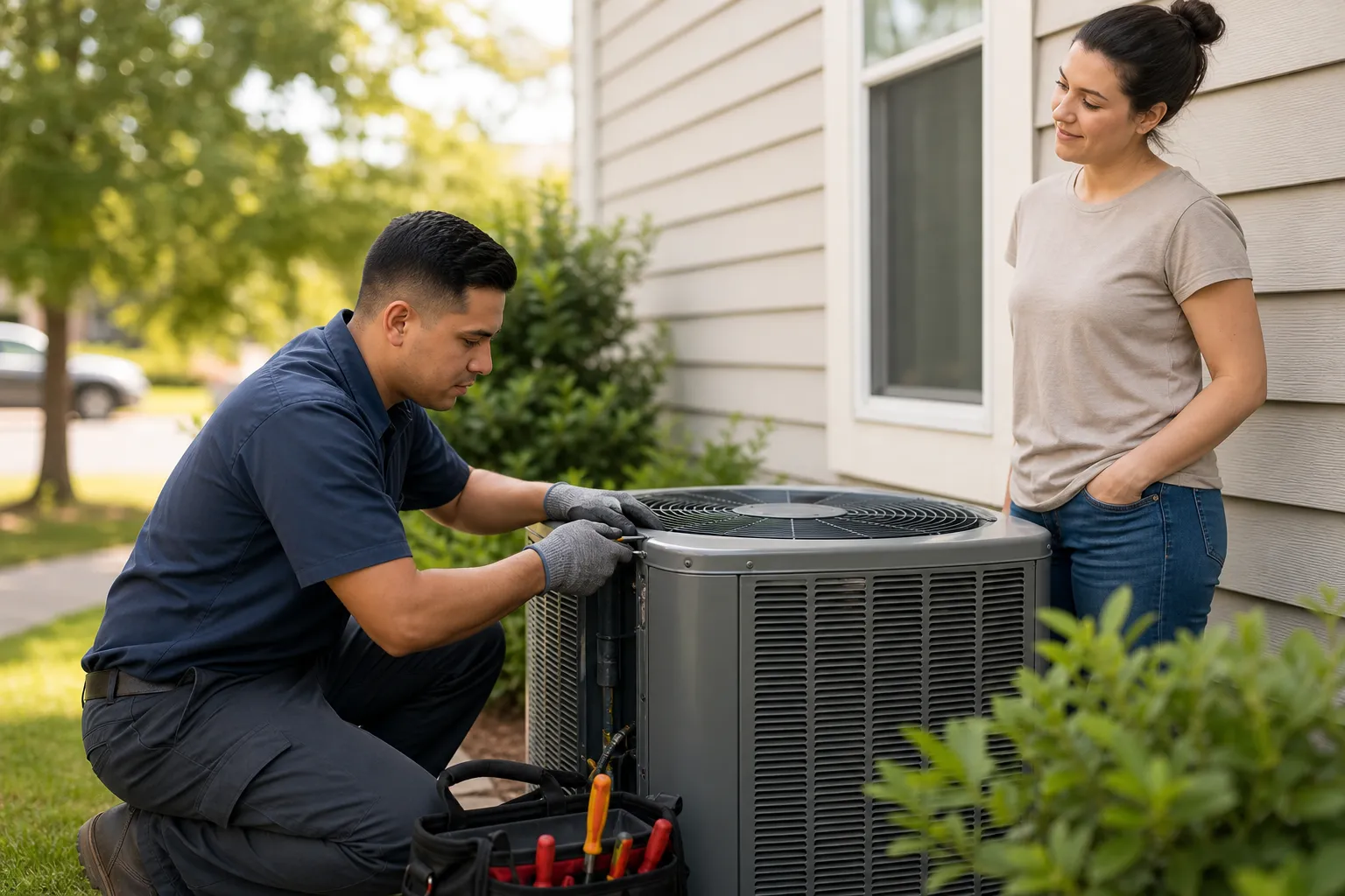 Air conditioning installation