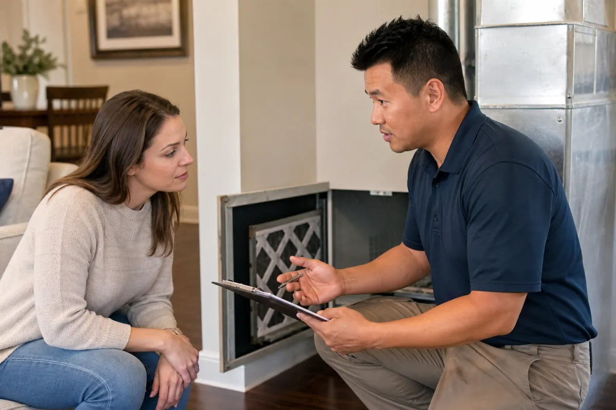 Air duct service with no surprises